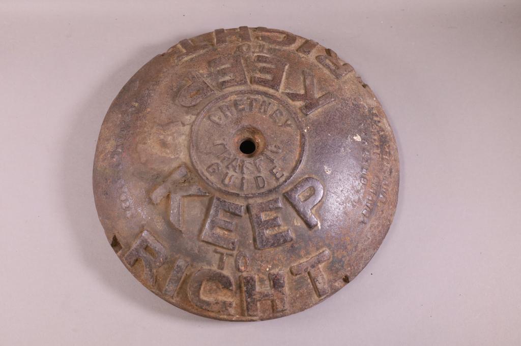 CAST IRON AAA STOP SIGN BASE (1 of 2)