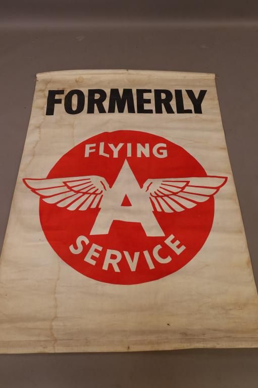 FLYING A SERVICE FLAG: STAINS, DISCOLORATION. 47" x 68"