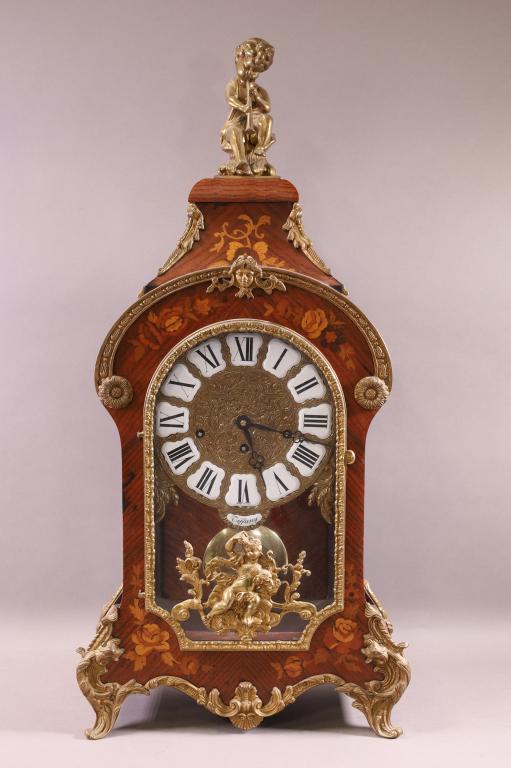 ITALIAN INLAID MANTLE CLOCK (1 of 7)
