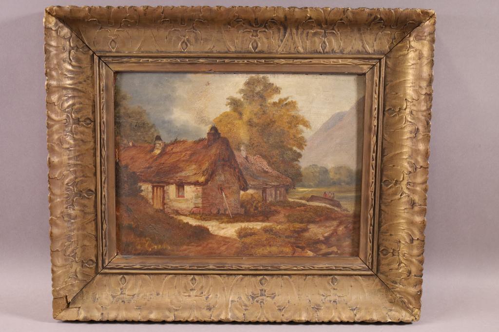 ANTIQUE EUROPEAN LANDSCAPE PAINTING (1 of 3)