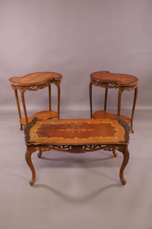 SET OF 3 1930'S FRENCH STYLE TABLES (1 of 7)