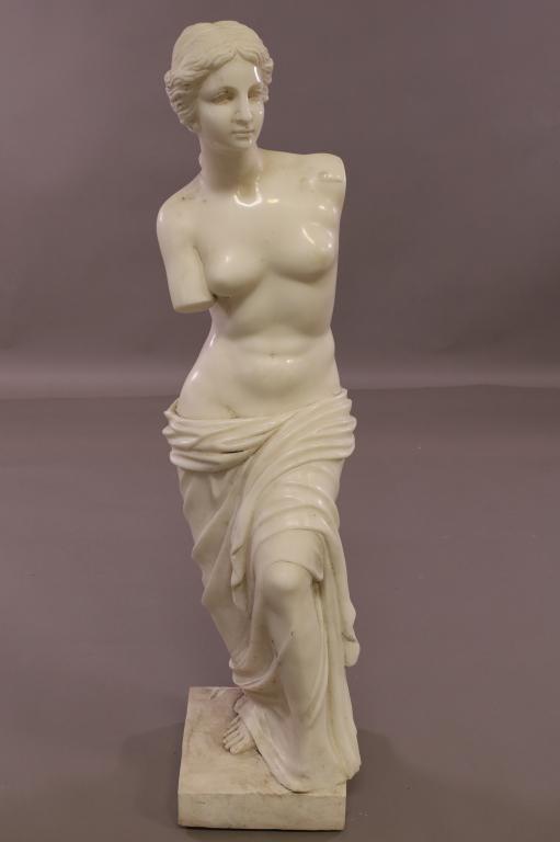 TALL VENUS DE MILO MARBLE STATUE (1 of 3)