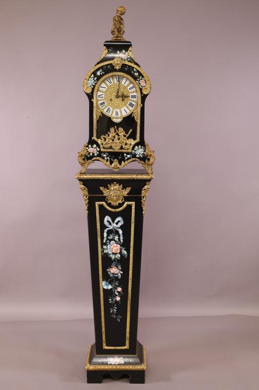 HAND PAINTED CLOCK ON STAND (1 of 4)