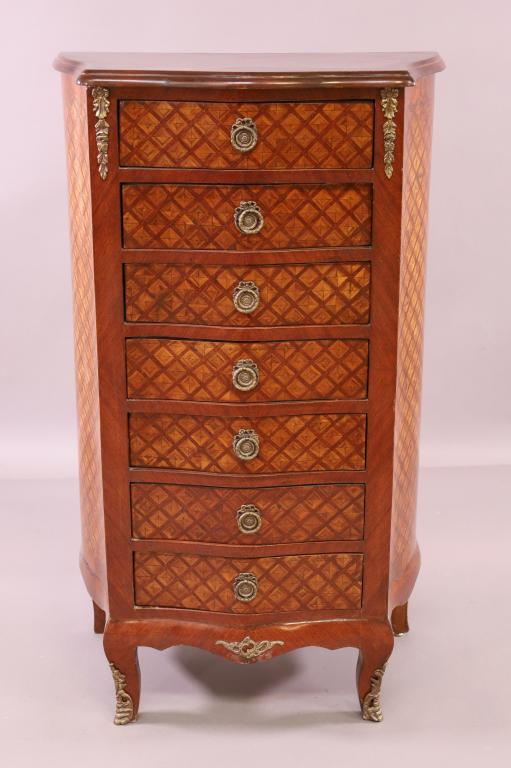 FRENCH STYLE INLAID LINGERE CHEST (1 of 4)