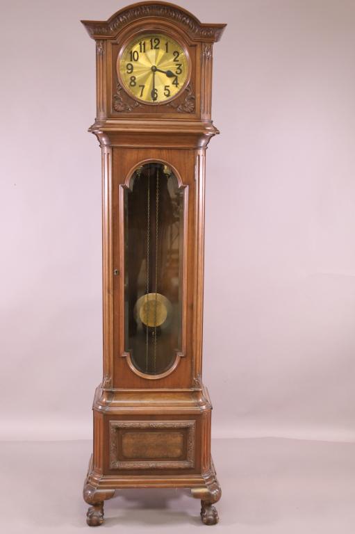 GERMAN 2 WEIGHT GRANDFATHER CLOCK (1 of 6)