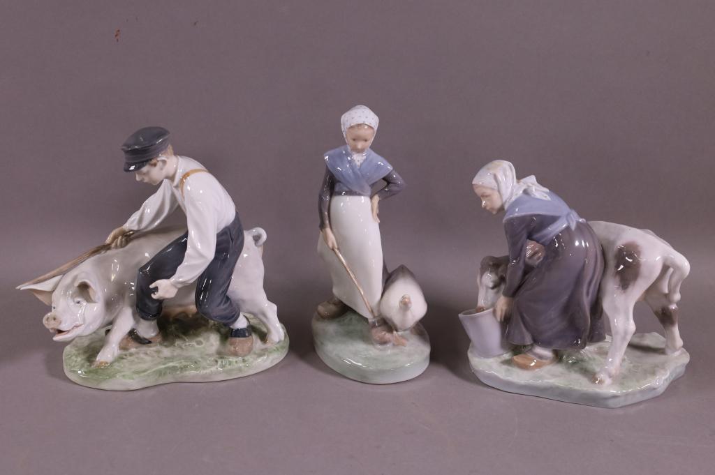 3 ROYAL COPENHAGEN PORCELAIN FIGURES (1 of 4)