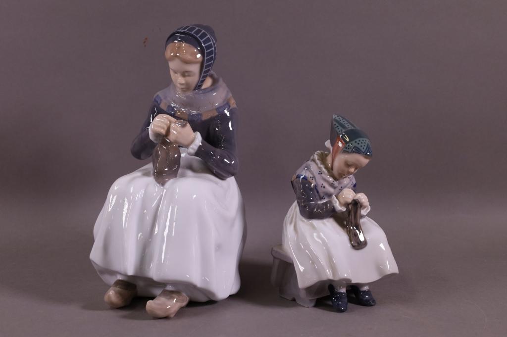 2 ROYAL COPENHAGEN PORCELAIN FIGURES (1 of 3)