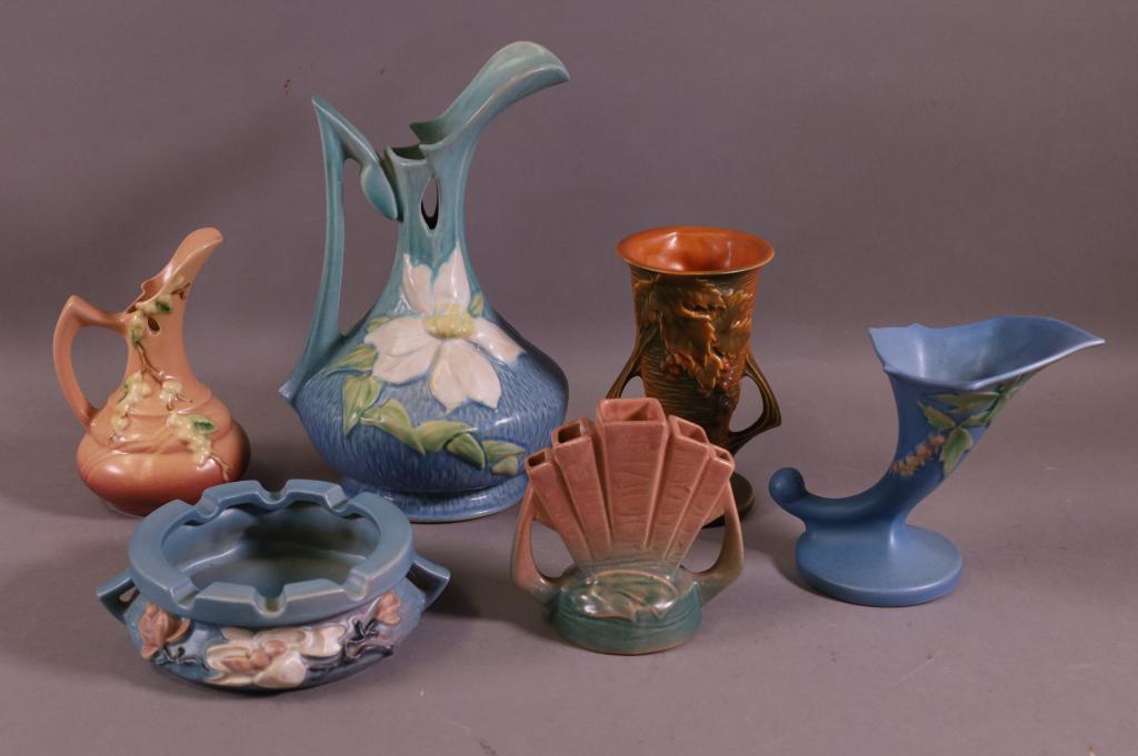 6 PIECES OF ROSEVILLE POTTERY (1 of 7)