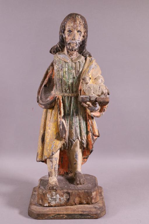 EARLY 19TH CENTURY RELIGIOUS SANTO FIGURE (1 of 4)