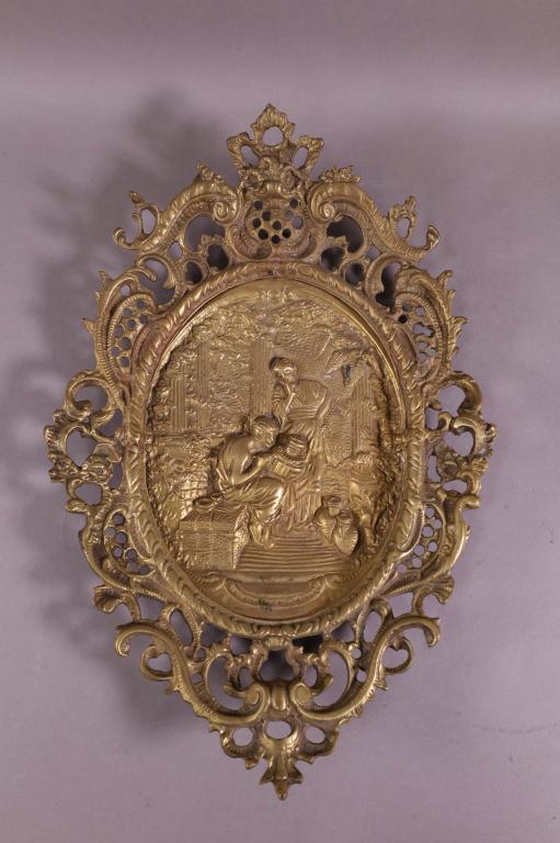 FIGURAL BRONZE WALL PLAQUE (1 of 3)