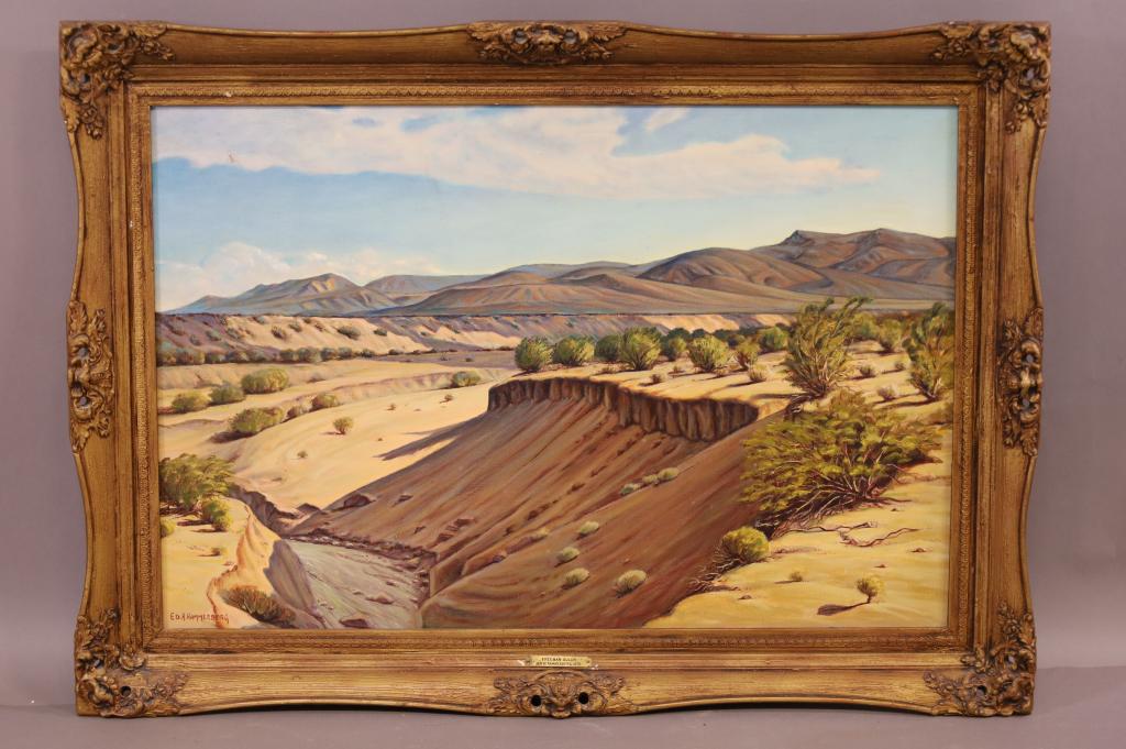 ED H. HAMMERBERG DESERT LANDSCAPE PAINTING (1 of 3)