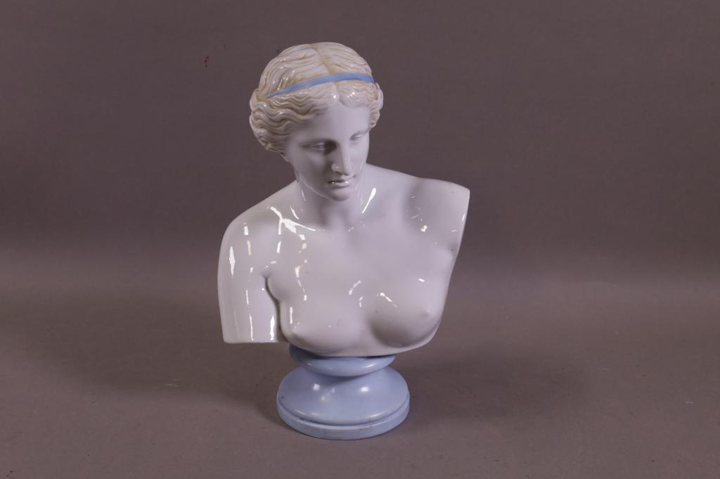 GERMAN PORCELAIN LADY BUST (1 of 4)
