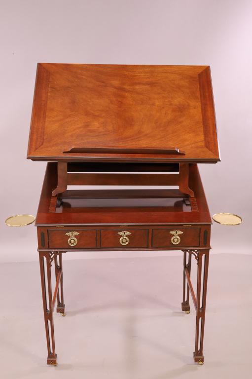 UNUSUAL BAKER FURNITURE MAHOGANY EASEL TABLE (1 of 7)