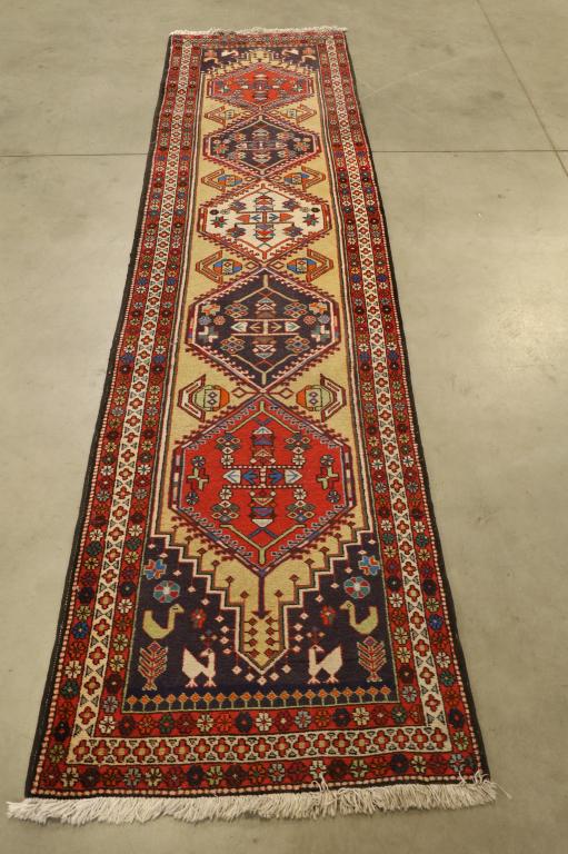 APPROX 10' 4" x 2' 8" HANDMADE PERSIAN RUNNER (1 of 5)