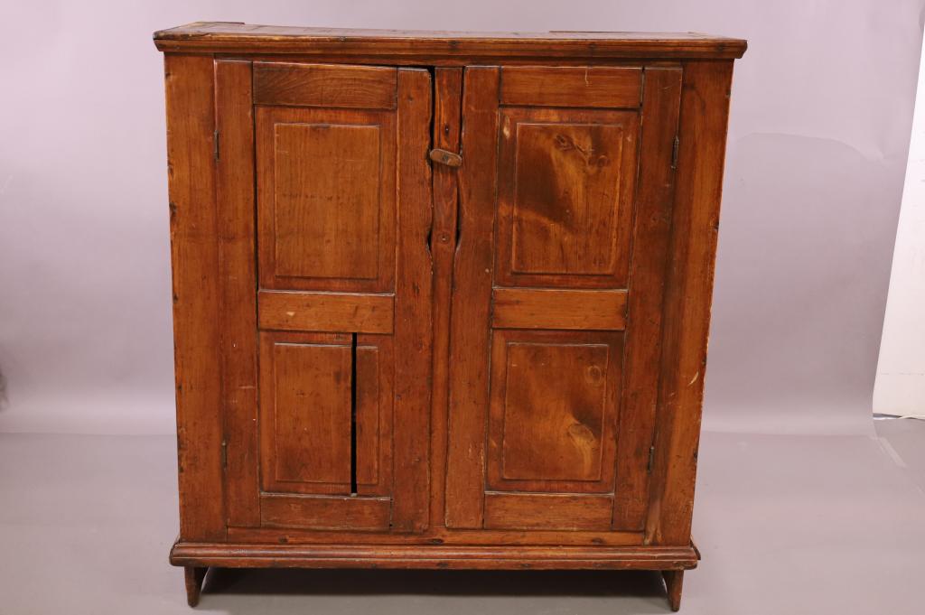 19TH CENTURY PRIMITIVE 2 DOOR CABINET (1 of 8)