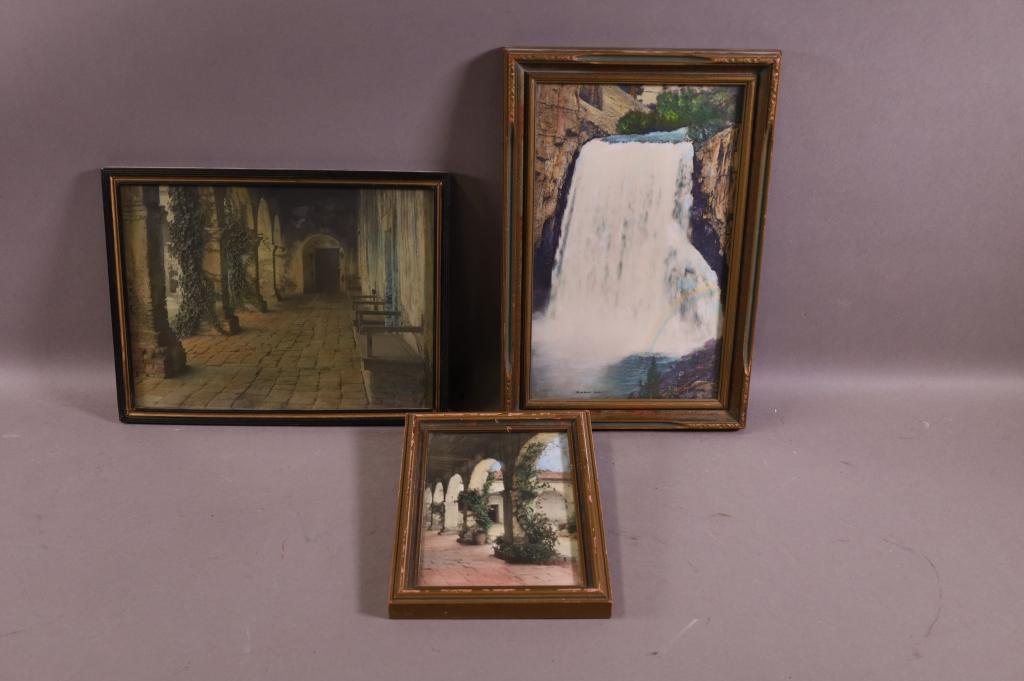 3 1920'S CALIFORNIA  HAND TINTED PHOTOS (1 of 4)