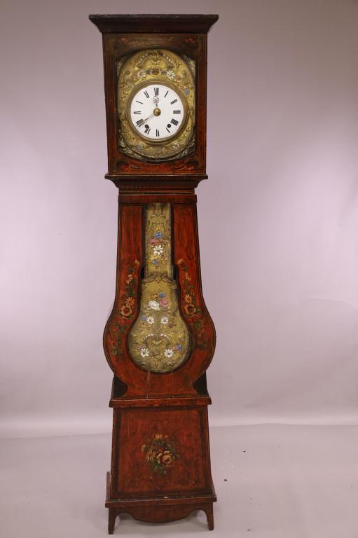 FRENCH MORBIER GRANDFATHER CLOCK (1 of 8)