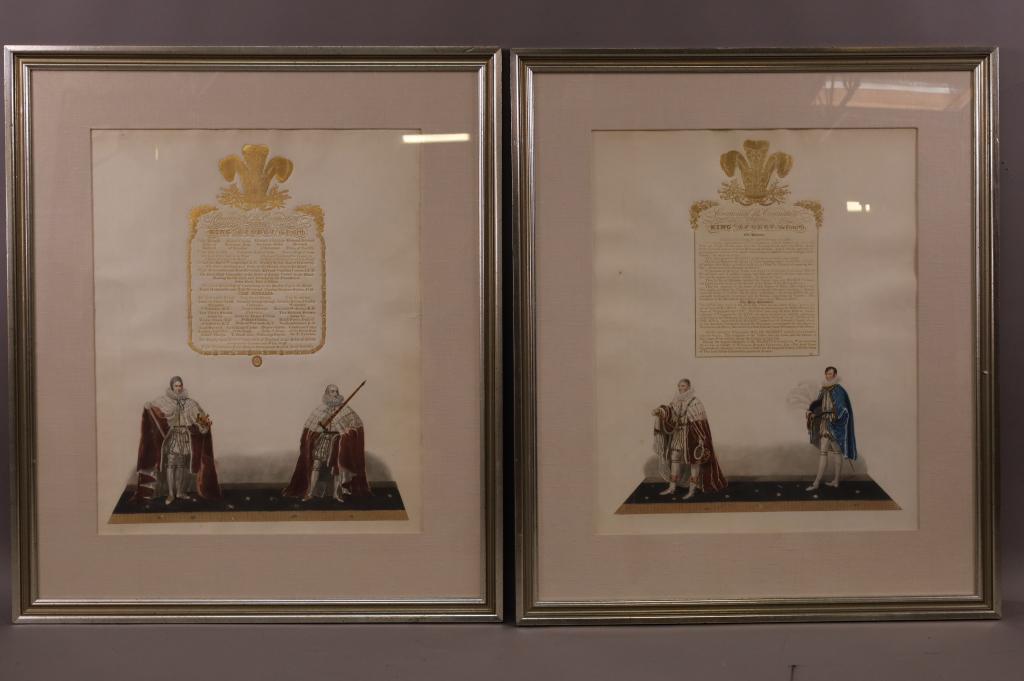 FRAMED CEREMONIAL OF THE CORONATION DOCUMENTS (1 of 9)