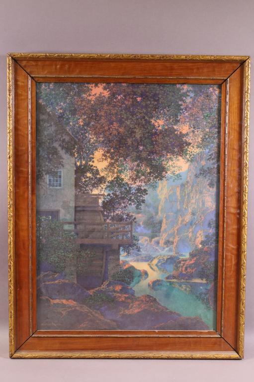 1920'S MAXFIELD PARRISH "OLD GLEN MILL" PRINT (1 of 2)