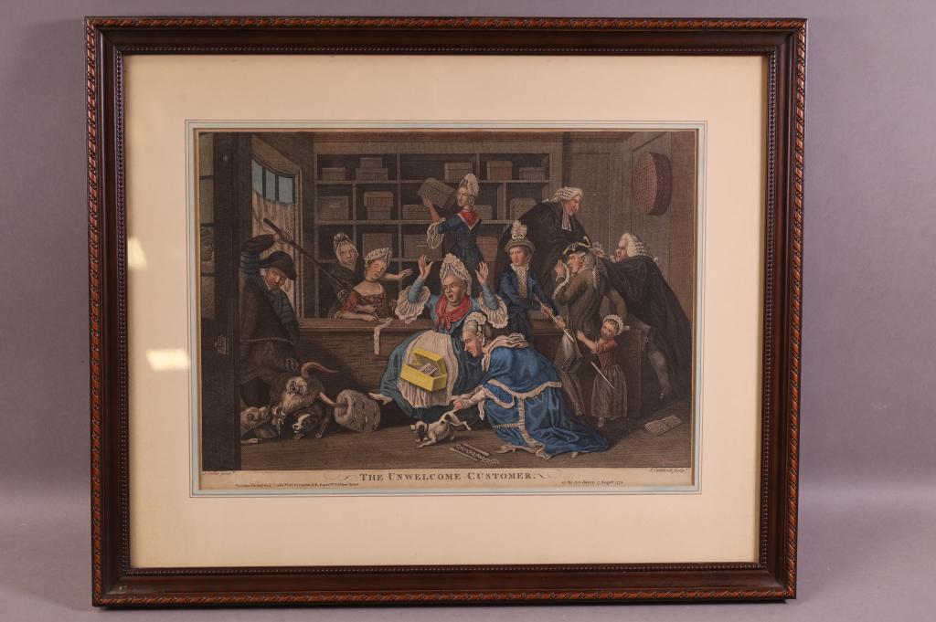 1772 ENGLISH COLORED PRINT (1 of 5)