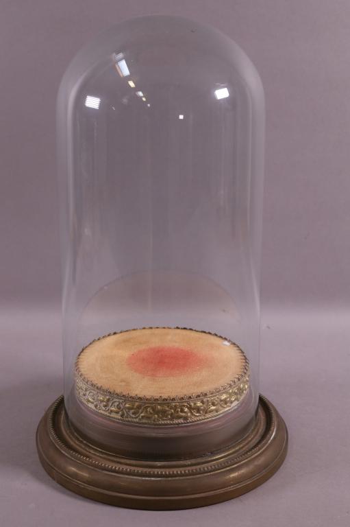 ANTIQUE GLASS DOME DISPLAY STAND (1 of 3)