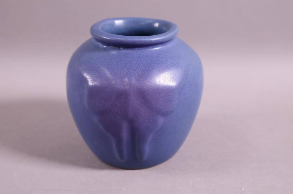 VAN BRIGGLE POTTERY BUTTERFLY CABINET VASE (1 of 3)