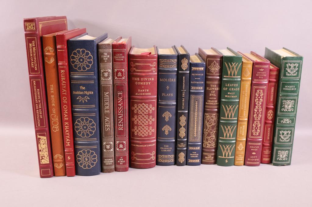 COLLECTION OF LEATHER BOUND BOOKS (1 of 5)