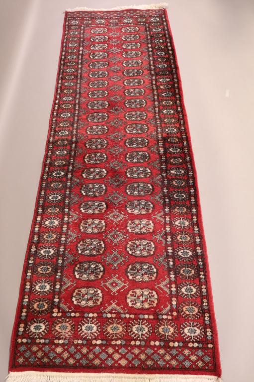 APPROX 7' 11" x 2' 7" HANDMADE BOKARA RUNNER RUG (1 of 5)