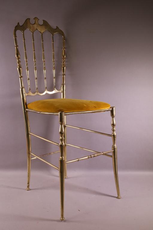 SMALL BRASS LADY'S SIDE CHAIR (1 of 3)
