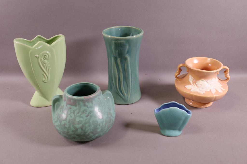 5 PIECES OF POTTERY (1 of 8)