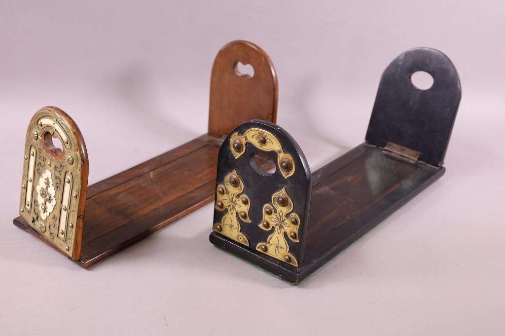 2 VICTORIAN EXPANDABLE BOOK RACKS (1 of 4)