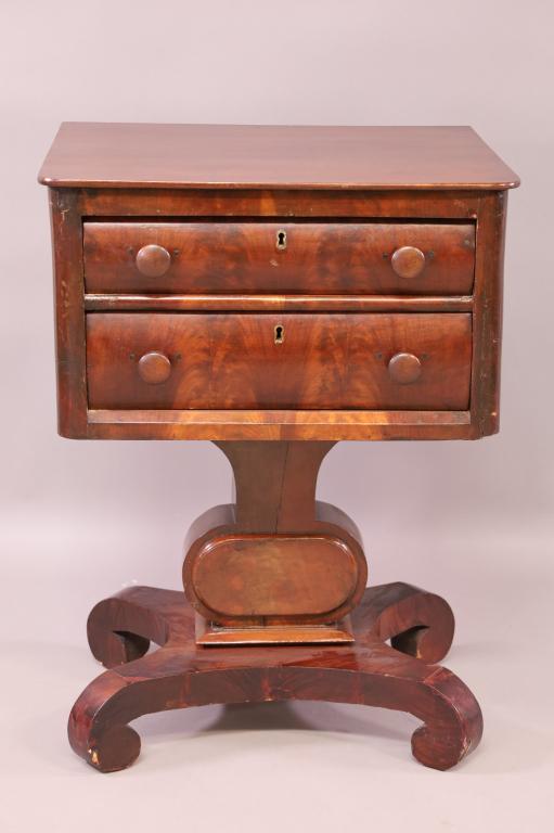 19TH CENTURY 2 DRAWER EMPIRE STAND (1 of 4)