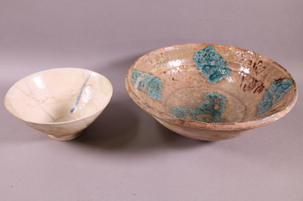 19TH CENTURY EARTHENWARE GLAZED BOWLS (1 of 10)