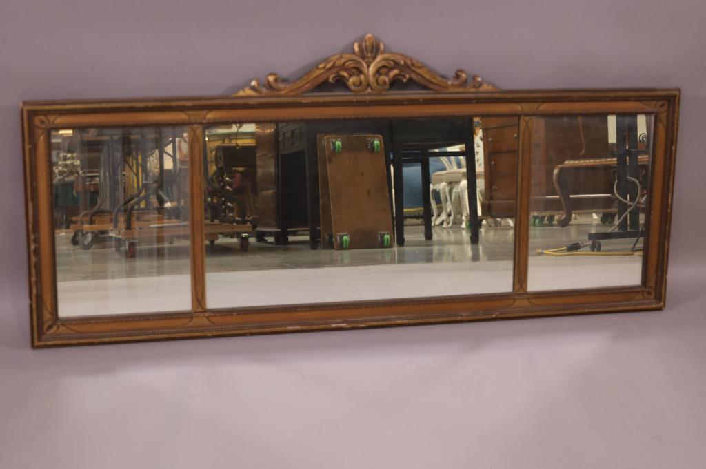 1920'S 3 PANEL PIANO OR BUFFET MIRROR (1 of 5)