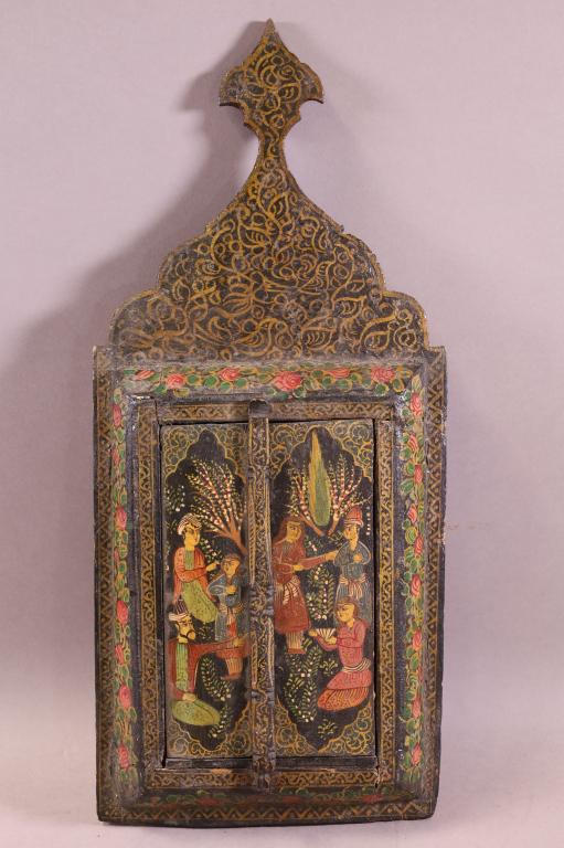 ANTIQUE MIDDLE EASTERN HANGING WALL MIRROR (1 of 3)