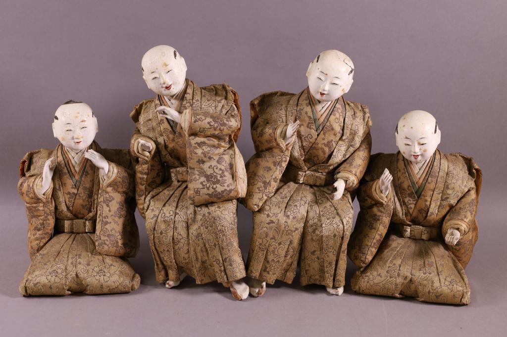 4 ANTIQUE JAPANESE DOLLS (1 of 10)