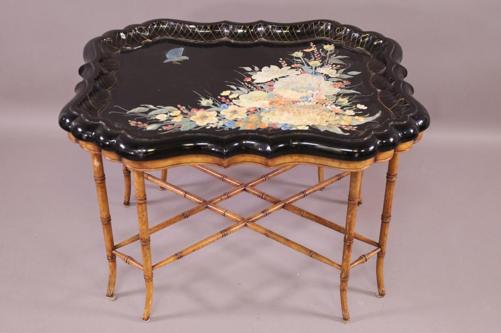 CONTEMPORARY TRAY TOP SIDE TABLE (1 of 3)