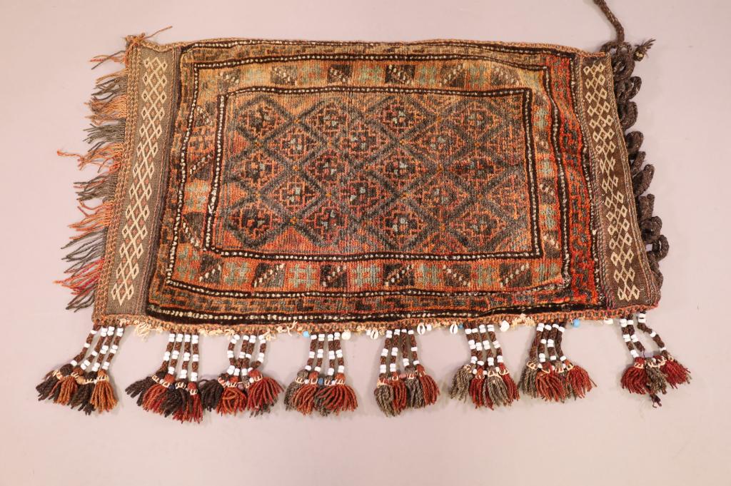HAND WOVEN TRIBAL STORAGE BAG (1 of 3)