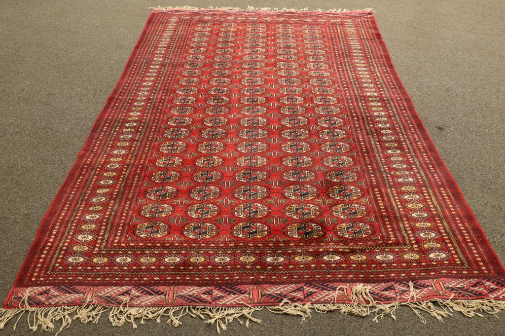 APPROX 9' x 6' 1" HANDMADE BOKARA RUG (1 of 4)