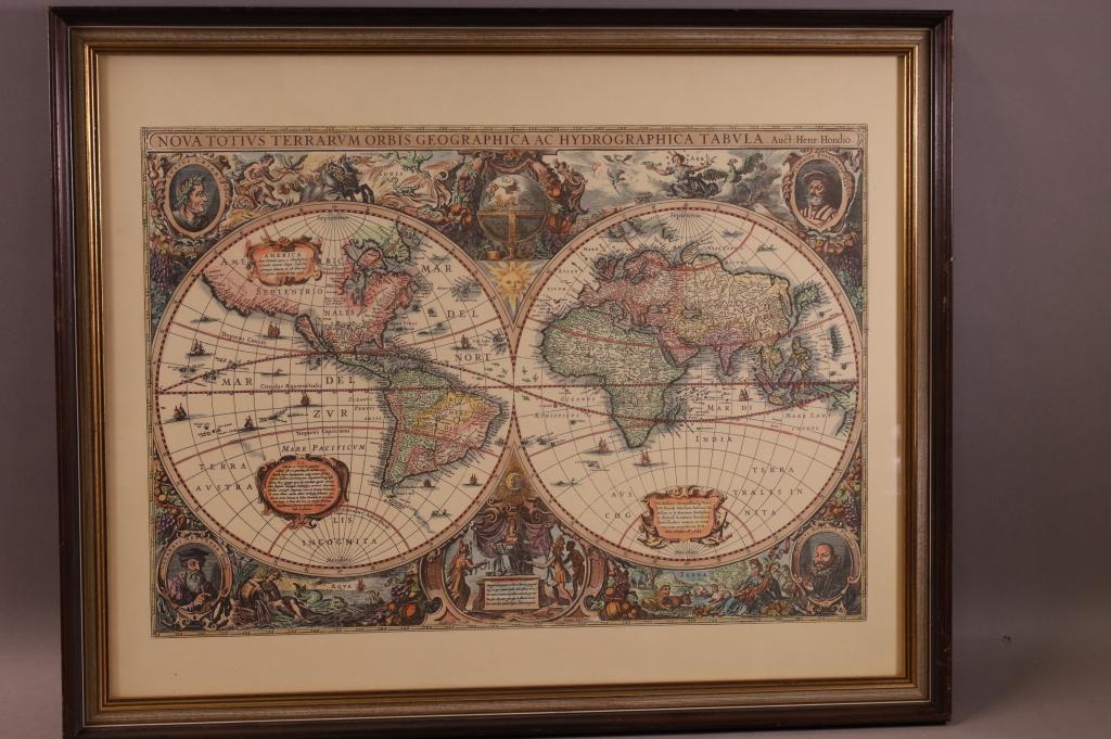 1663 WORLD MAP (1 of 3)