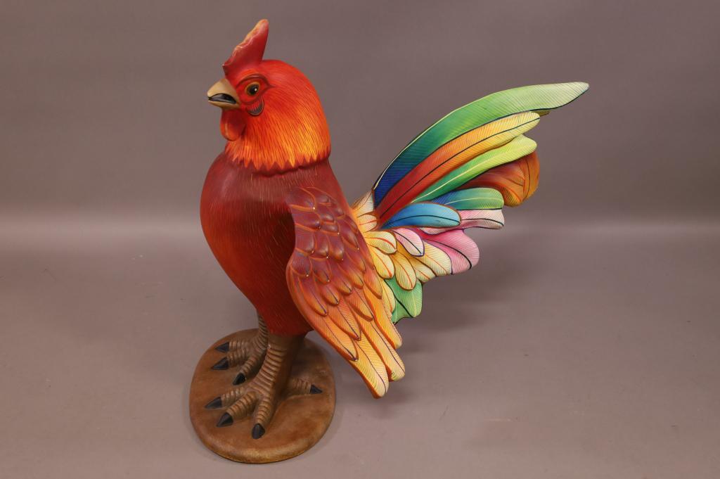 SERMEL MEXICAN ROOSTER SCULPTURE (1 of 3)