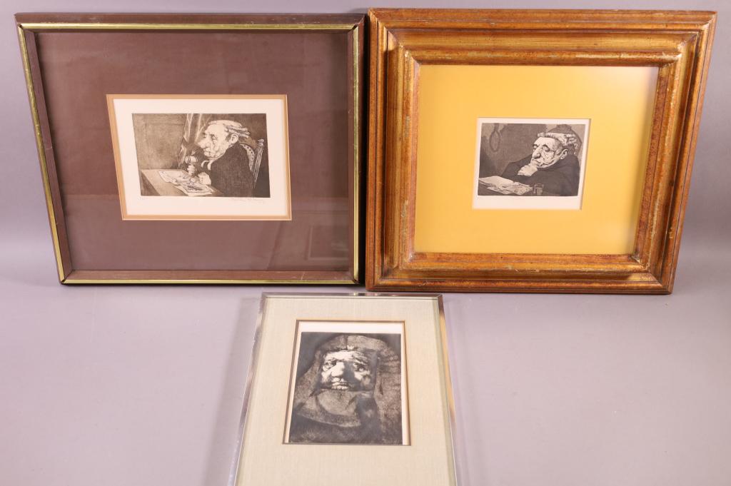 3 CHARLES BRAGG JUDGE ENGRAVINGS (1 of 6)