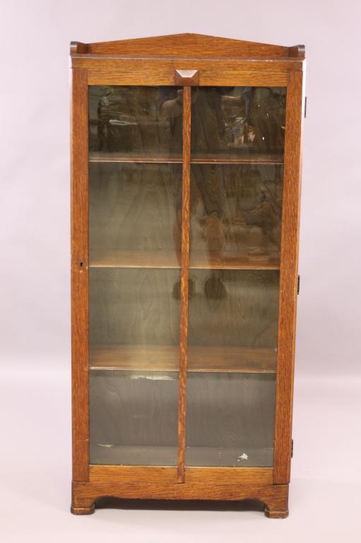 1910'S OAK SINGLE DOOR BOOKCASE (1 of 4)