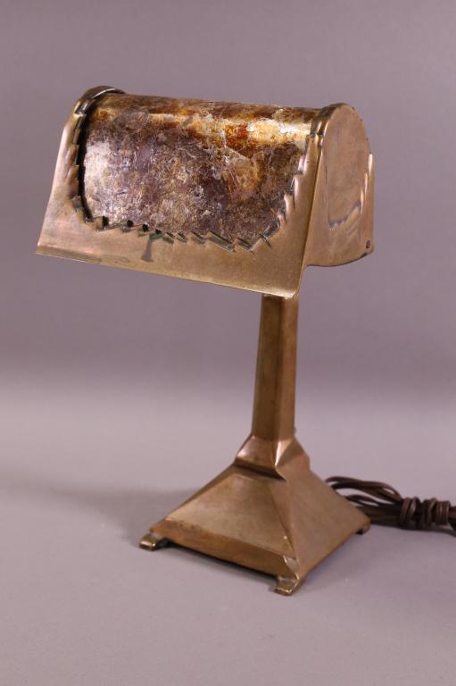 ANTIQUE BRONZE DESK LAMP (1 of 5)