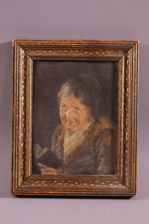 ANTIQUE MINIATURE PORTRAIT OIL PAINTING (1 of 2)