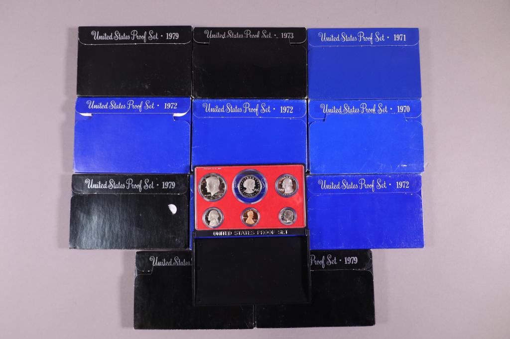 LOT OF 11 US COIN PROOF SETS (1 of 2)