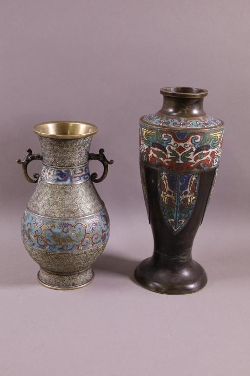 2 PIECES CHAMPLEVE (1 of 3)