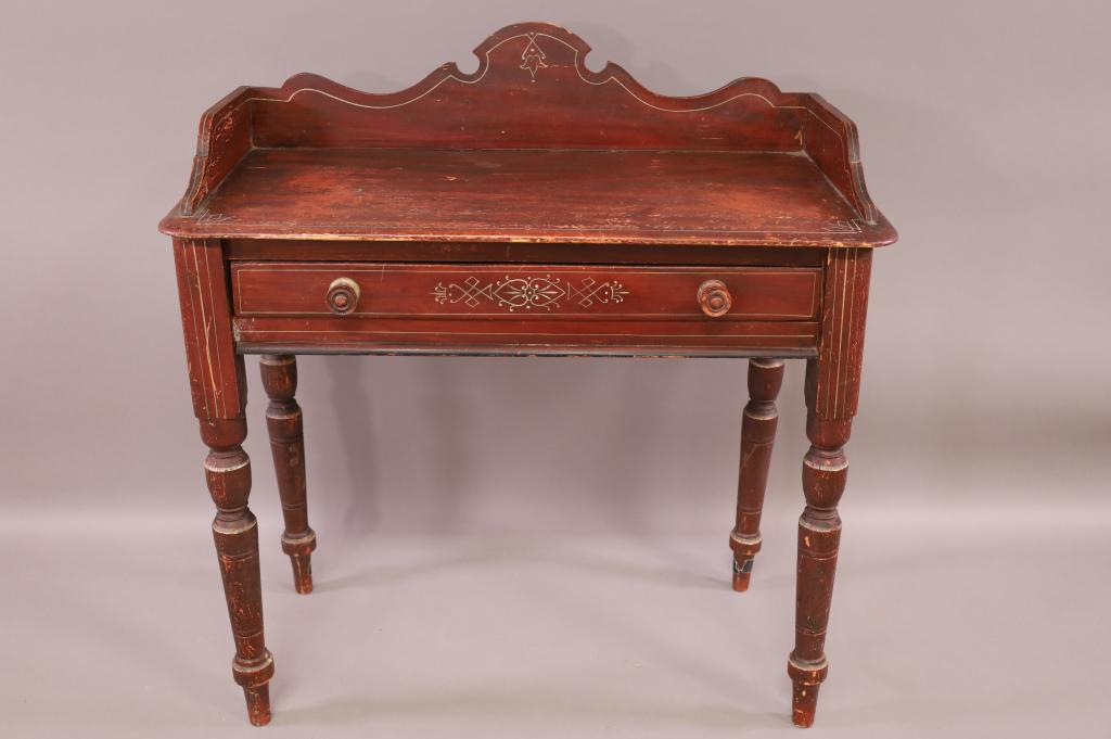 PRIMITIVE PAINTED WASHSTAND (1 of 4)