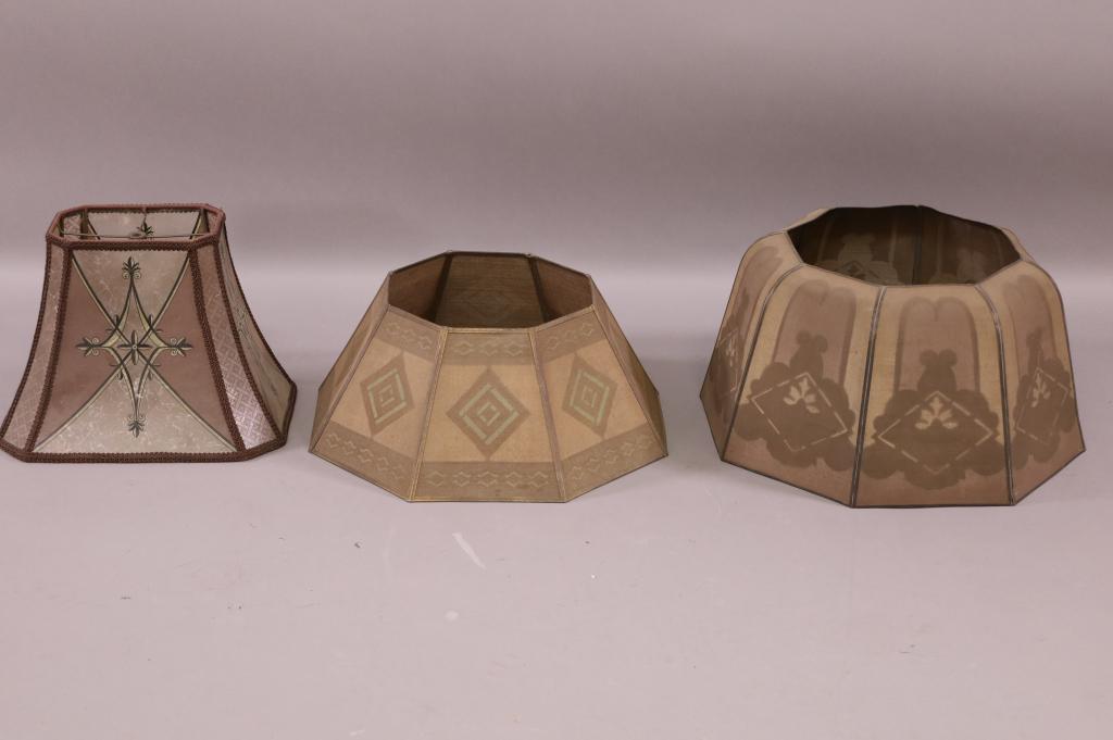 3 LAMP SHADES (METAL MESH & MICA) (1 of 4)