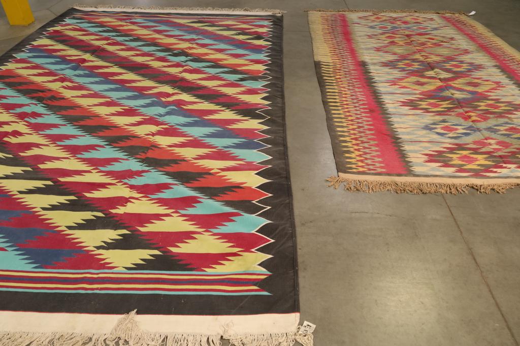 2 LARGE AS IS FLAT WEAVE RUGS (1 of 13)